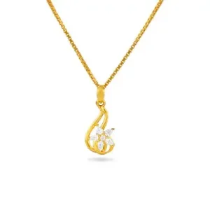 22K Gold Pendant – Pure Radiance with Elegant Design